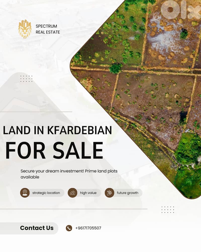 90$/Sq LAND FOR SALE IN KFARDEBIAN PRIME (12000Sq), (KFLN-173) 0