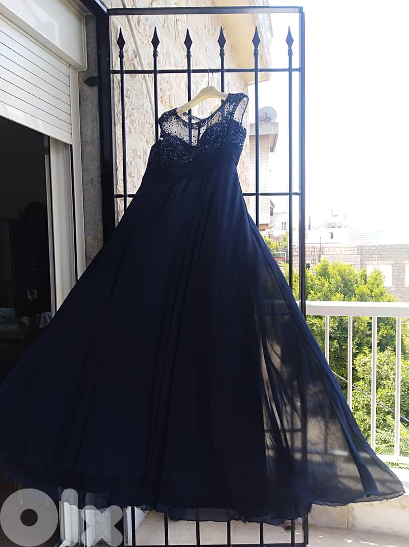 ELIE SAAB WEDDING & SOIREE LONG DRESS EMBROIDERED MUSLIN TISSUE 3000 $ 6