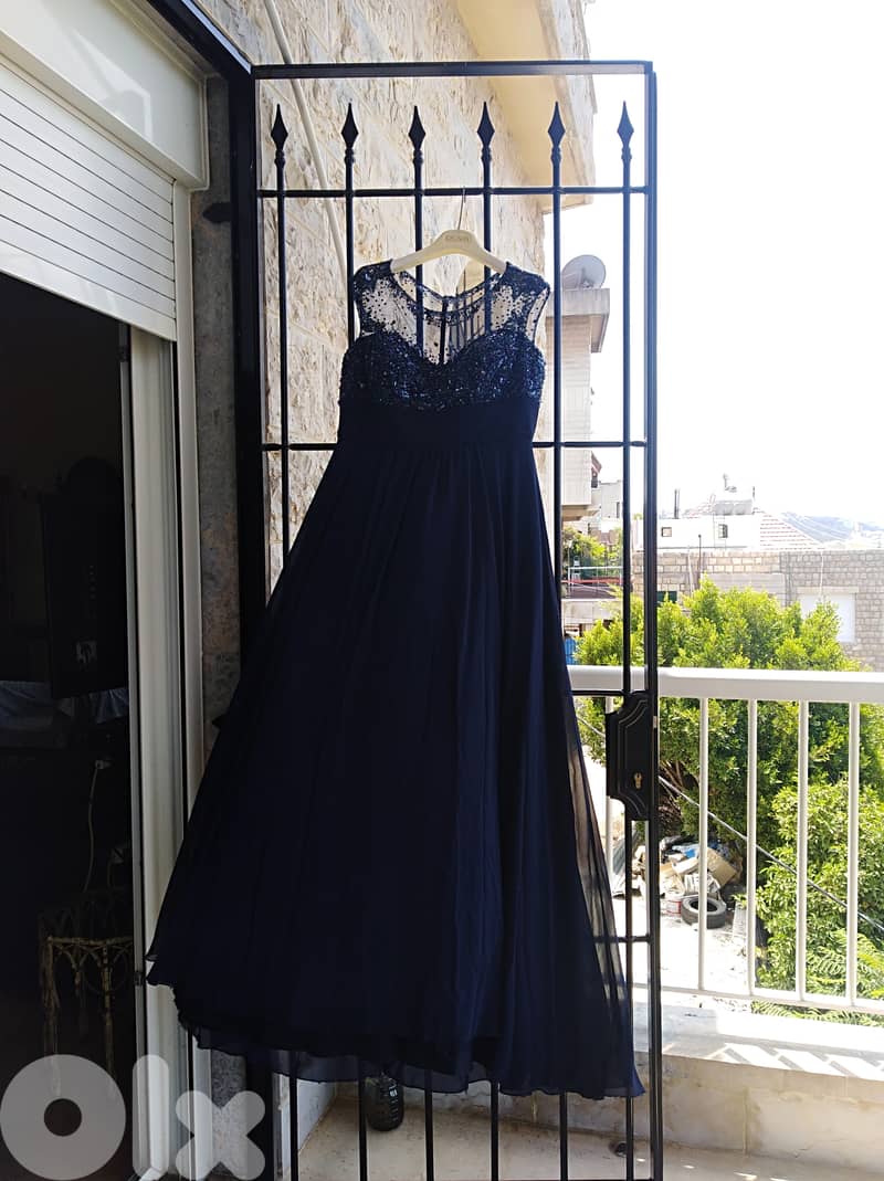 ELIE SAAB WEDDING & SOIREE LONG DRESS EMBROIDERED MUSLIN TISSUE 3000 $ 9