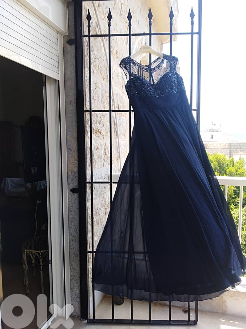 ELIE SAAB WEDDING & SOIREE LONG DRESS EMBROIDERED MUSLIN TISSUE 3000 $ 11