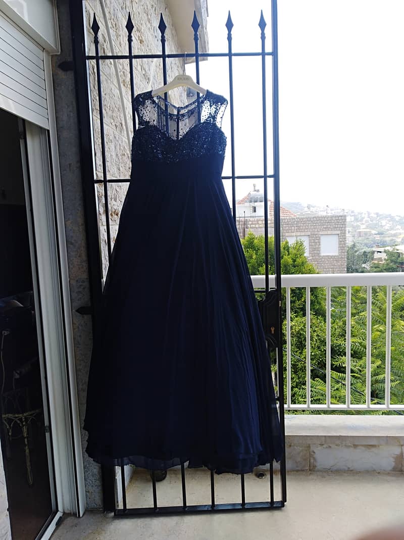 ELIE SAAB WEDDING & SOIREE LONG DRESS EMBROIDERED MUSLIN TISSUE 3000 $ 12