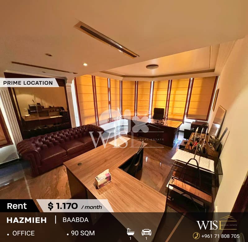 90 SQM Office for Rent – Prime Location in Hazmieh, Baabda 0