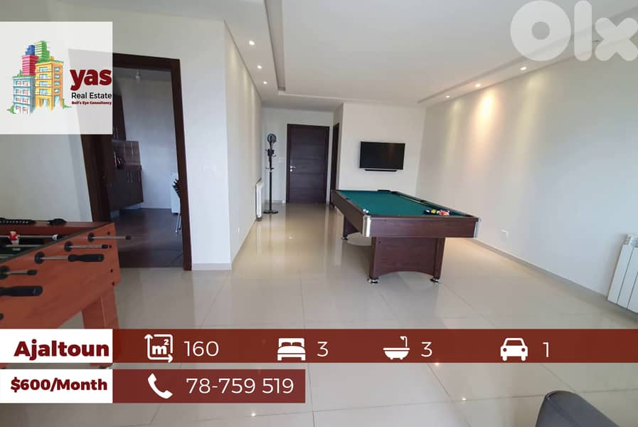 Ajaltoun 160m2 | Rent | Prime Location | Well lighted | KH 0