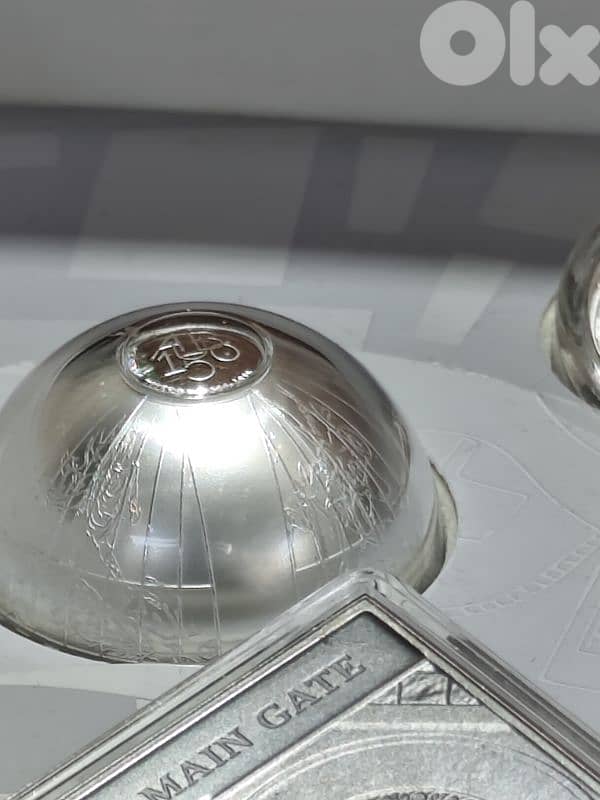 aub 999 silver,5 items pur silver,150 years university foundation,2016 3