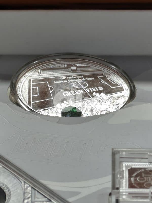 aub 999 silver,5 items pur silver,150 years university foundation,2016 6