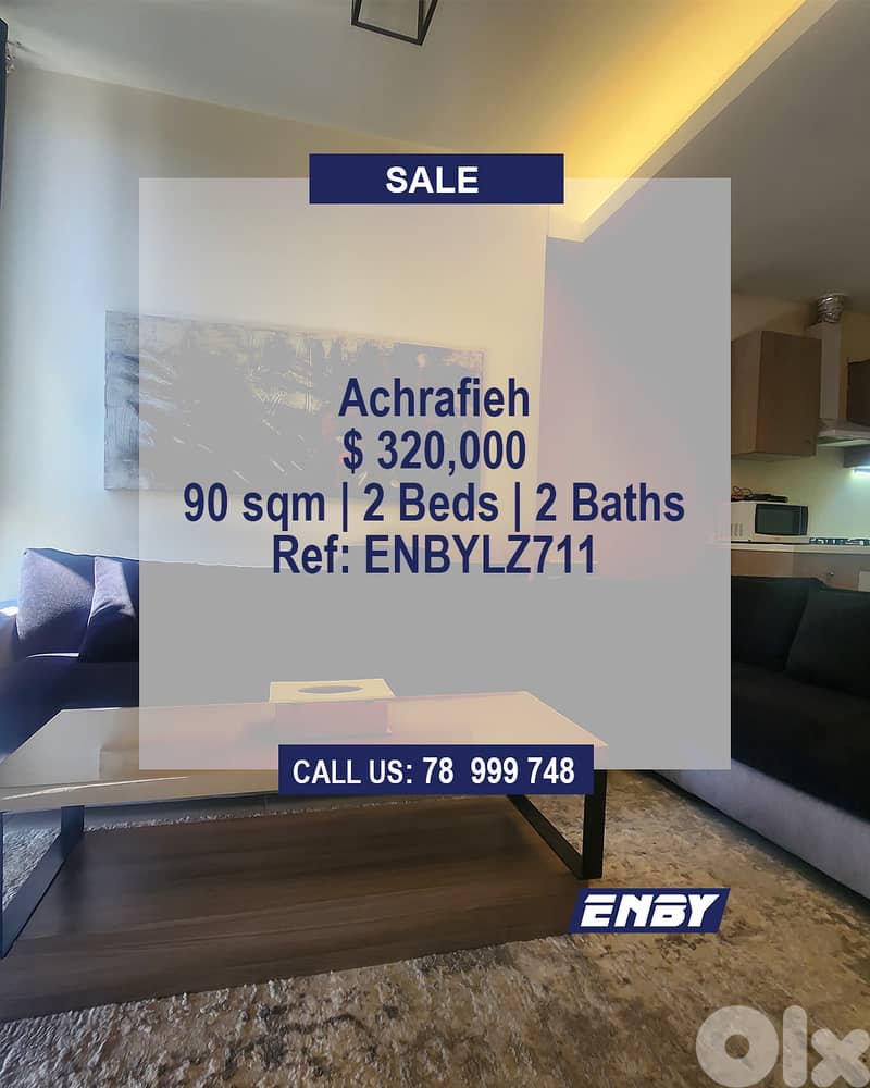 Apartment for Sale in Achrafieh | Prime Location | Calm Area 0