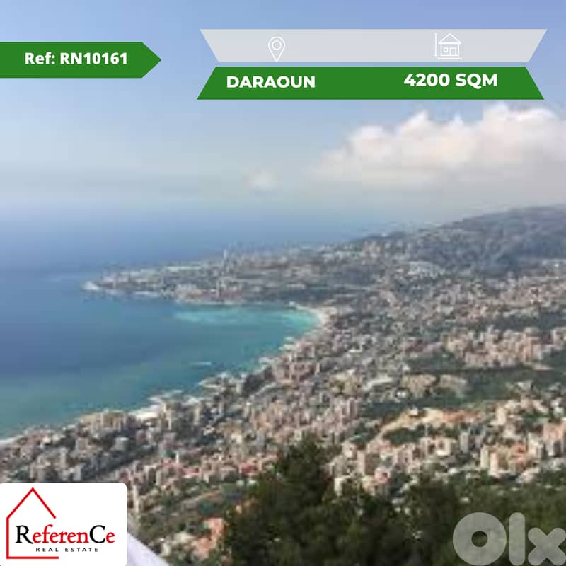 Catchy land for sale in Daraoun Harissa أرض جذابة للبيع في درعون حريصا 0