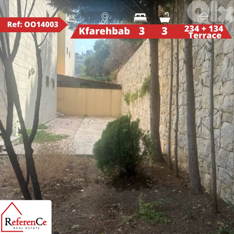 Apartment with terrace in kfarhbab شقة مع تراس في كفرحباب 0