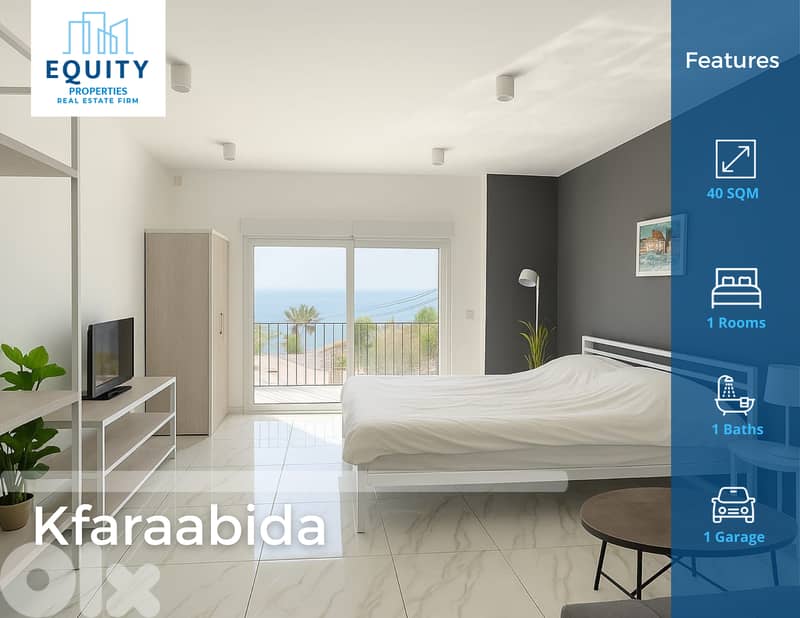 Furnished 40 SQM Studio For Rent In Kfaraabida شقة للإيجار #CT1831103 0