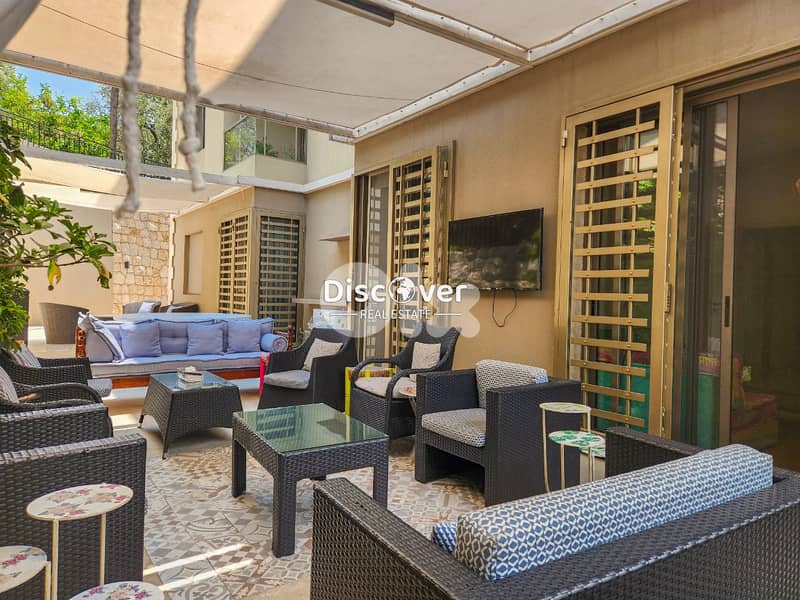 Fully Furnished Apartment with Terrace for sale in Baabdat 0