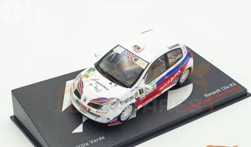 Renault Clio R3 Rally Villa Verde diecast car model 1;43. 0