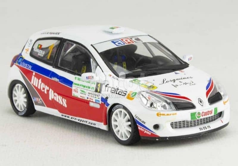 Renault Clio R3 Rally Villa Verde diecast car model 1;43. 4