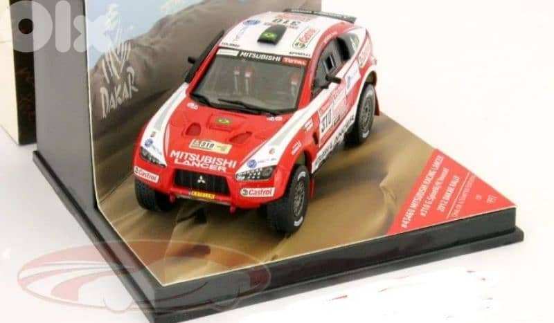 Mitsubishi Racing Lancer 2012 Dakar Rally diecast car model 1;43. 0
