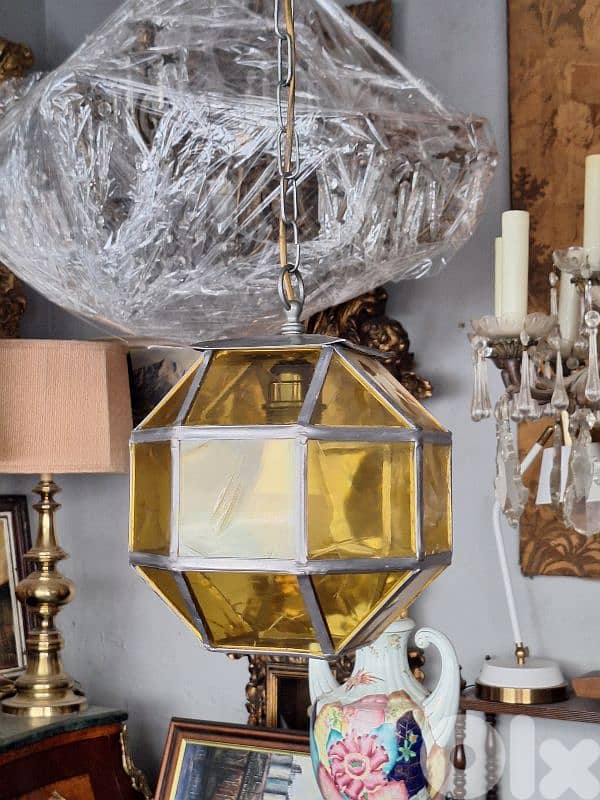 colored glass lamp 0