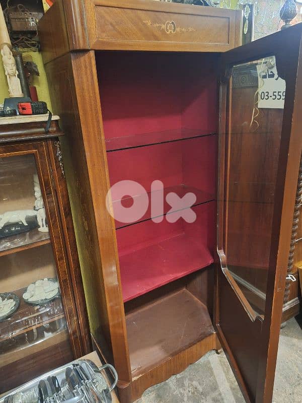 italian massif wood vetrine showcase 3