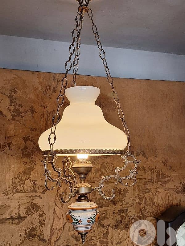 large opaline chandelier 0
