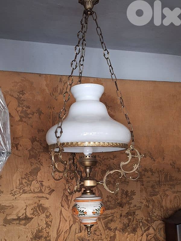 large opaline chandelier 2