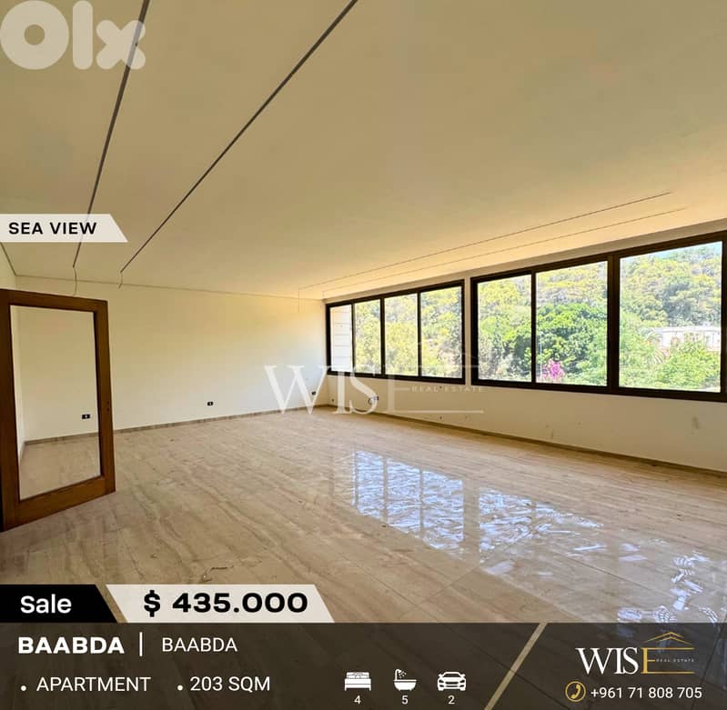 203 SQM Apartment for SALE – Baabda! 0