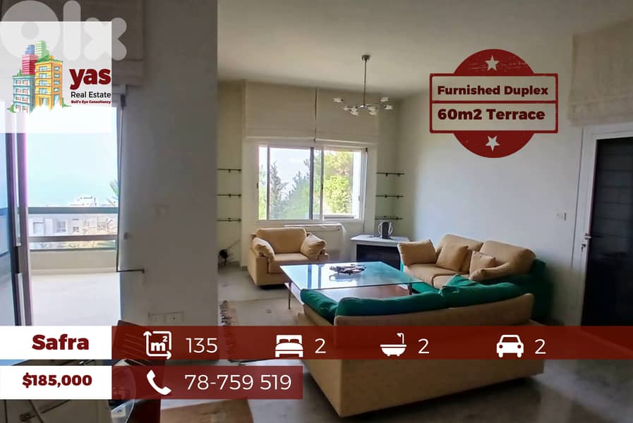 Safra 135m2 | 60m2 Terrace | Furnished Duplex | Calm Area | ABA 0