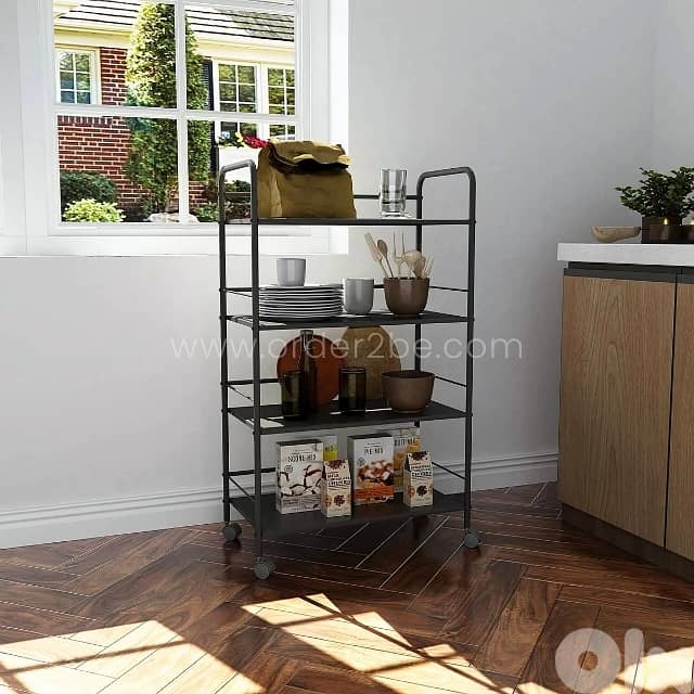Portable Storage Cart with Wheels – 3/4/5 Tiers for Kitchen & Bathroom 1