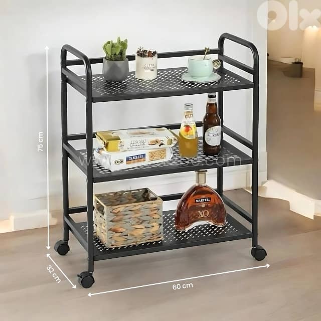 Portable Storage Cart with Wheels – 3/4/5 Tiers for Kitchen & Bathroom 3