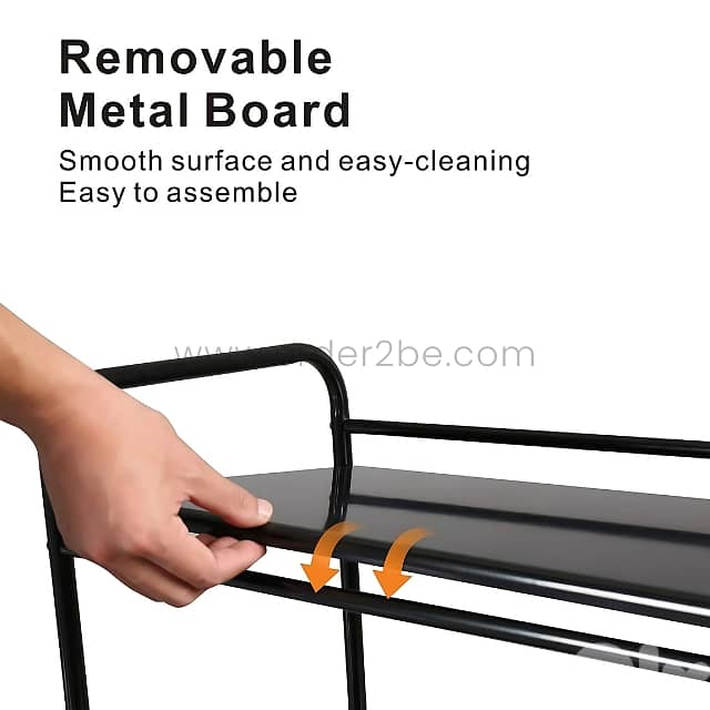 Portable Storage Cart with Wheels – 3/4/5 Tiers for Kitchen & Bathroom 12