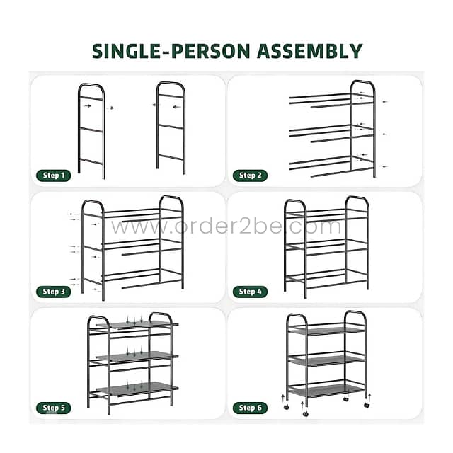 Portable Storage Cart with Wheels – 3/4/5 Tiers for Kitchen & Bathroom 13