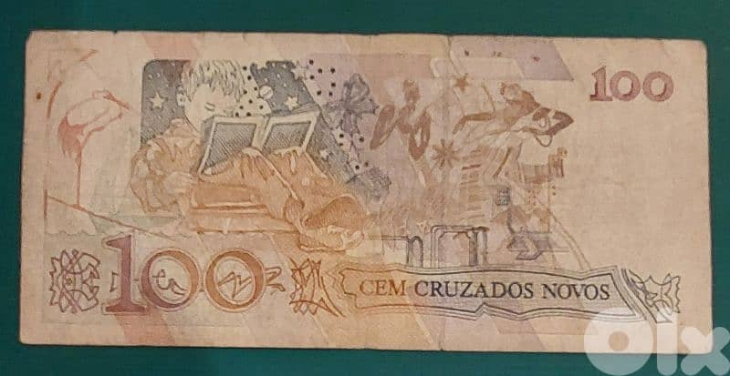 Brasil 100 Cruzeiros 1990. P-228 1