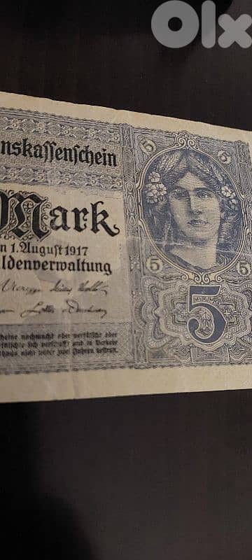 Germany 1917 William II 5 Mark. P-56 2