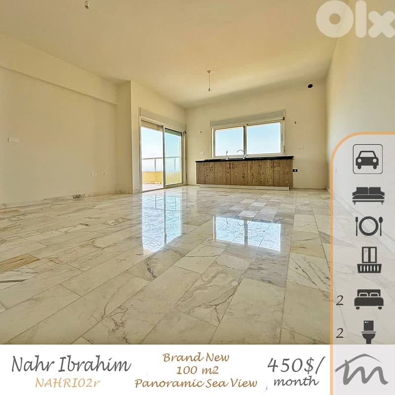 Nahr Ibrahim | Panoramic Sea View | Brand New 2 Bedrooms Apartment 0