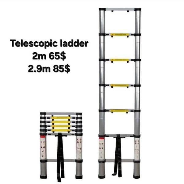 telescopic ladder aluminium سلم 1