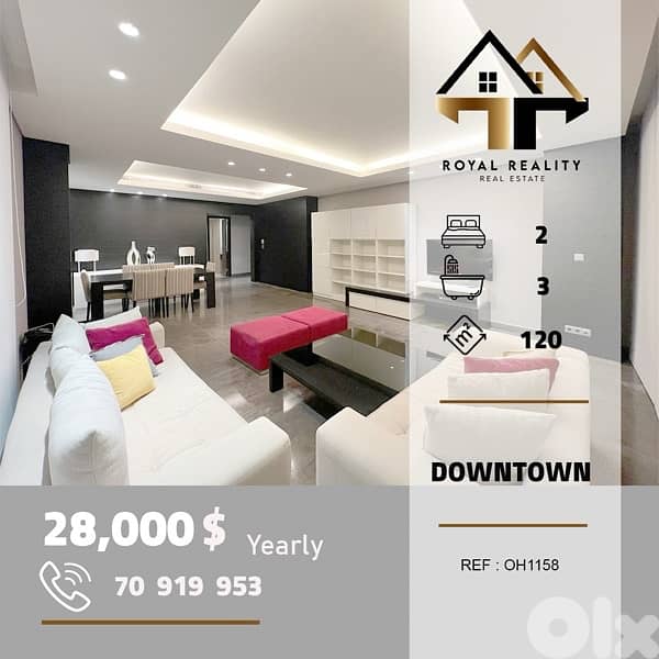 apartments for rent in down town beirut شقق للايجار في وسط المدينة 0