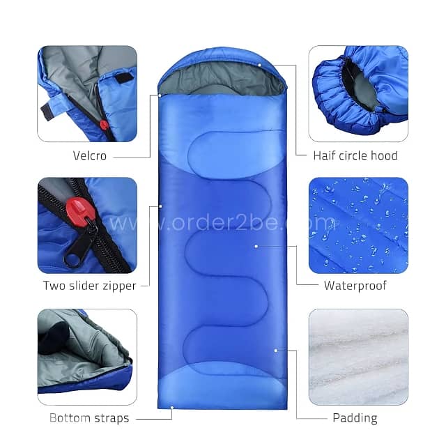 2-in-1 Sleeping Bag & Quilt – Lightweight, Unzips to Blanket, 3-Season 3