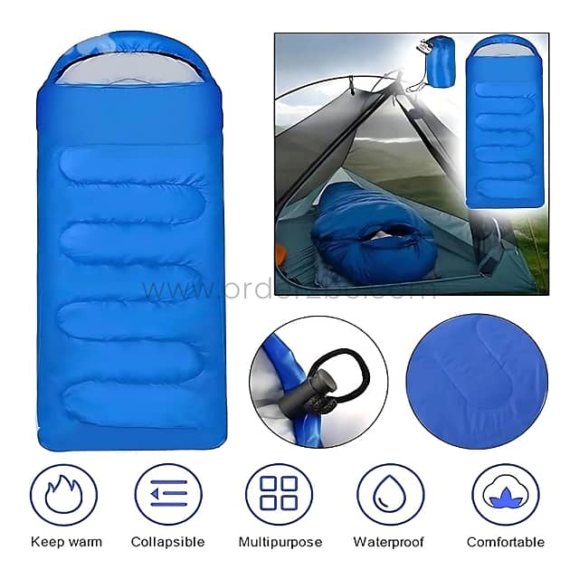 2-in-1 Sleeping Bag & Quilt – Lightweight, Unzips to Blanket, 3-Season 4
