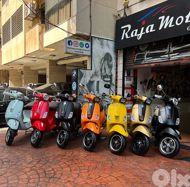 starting prices 1750$ to 2300$ vespas Vxl sxl 3 V tech 2025/24 okm 6