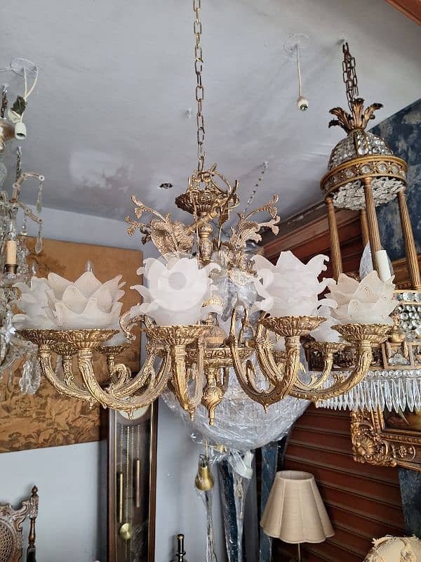 bronze antique chandelier 1
