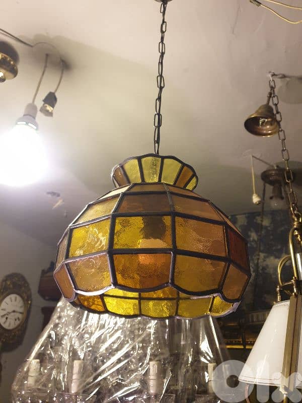 colored glass lamp 0