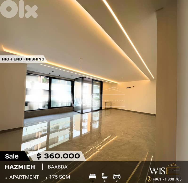 175 SQM Apartment for SALE – Hazmieh! 0