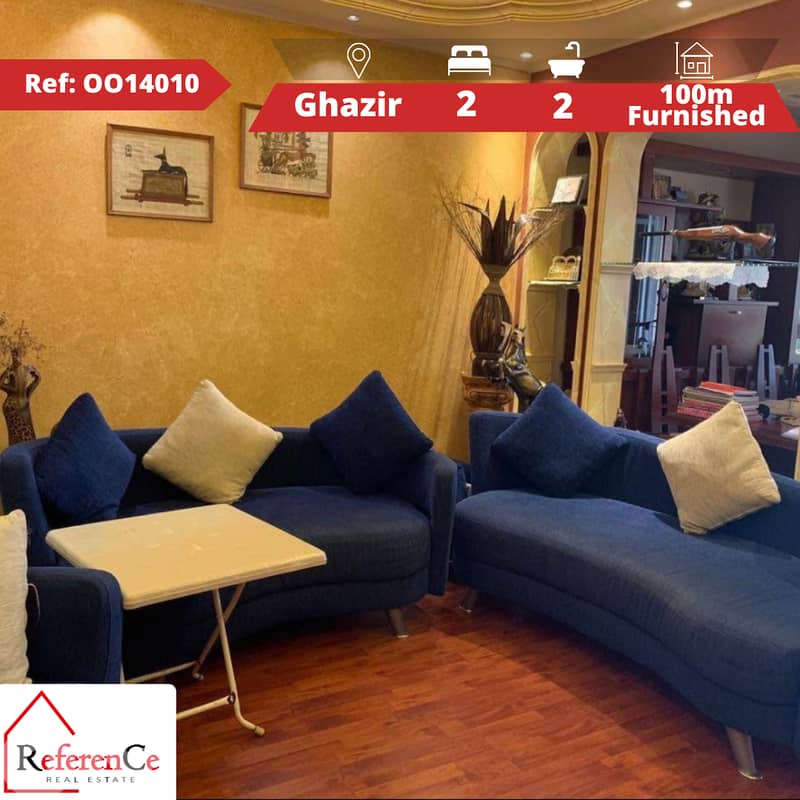 Furnished apartment in Ghazir for sale شقة مفروشة للبيع في غزير 0