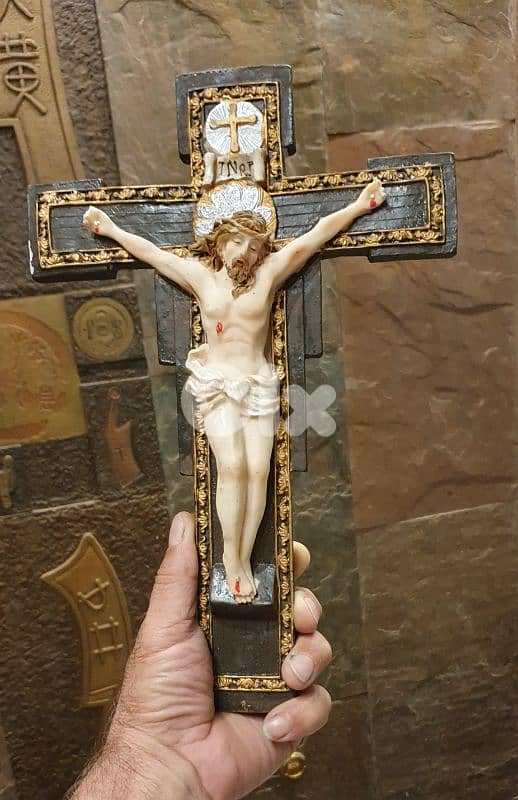 old cross hand paint  31/21 cm 0