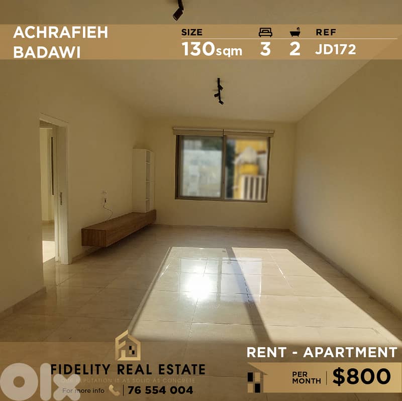 Apartment for rent in Achrafieh JD172 شقة للإيجار في الأشرفية، 0