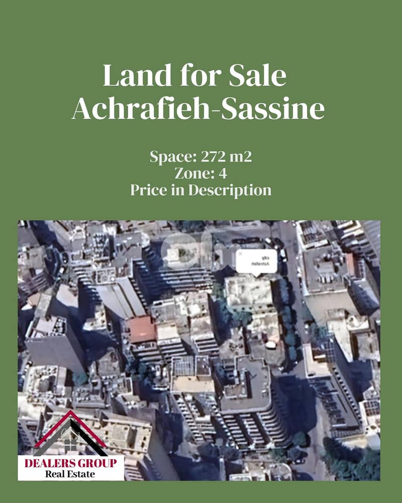 Prime Location Land For Sale in Achrafieh - Sassine 0