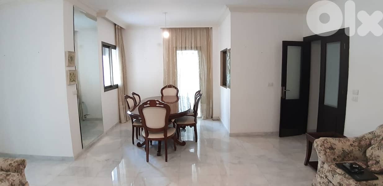 FULLY FURNISHED APT IN AIN EL MRAISSEH PRIME (150SQ) 3 BEDS , (JNR-405 0