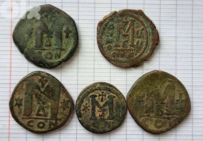 old byzantine bronze coins 0