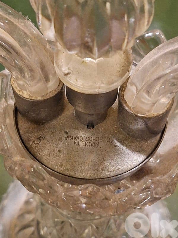 czech crystal lamp stamped original 4