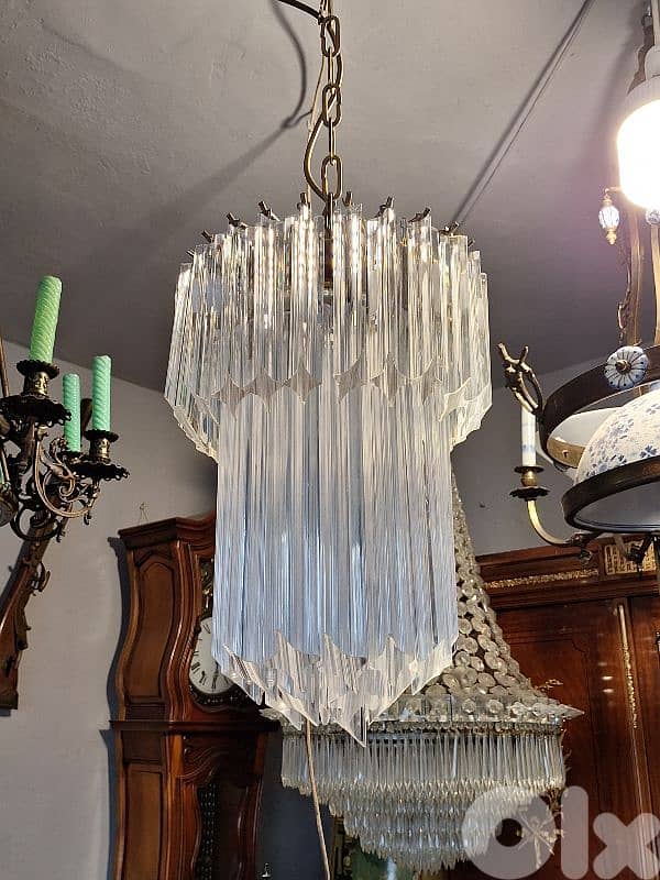 Italian original small murano chandelier 4