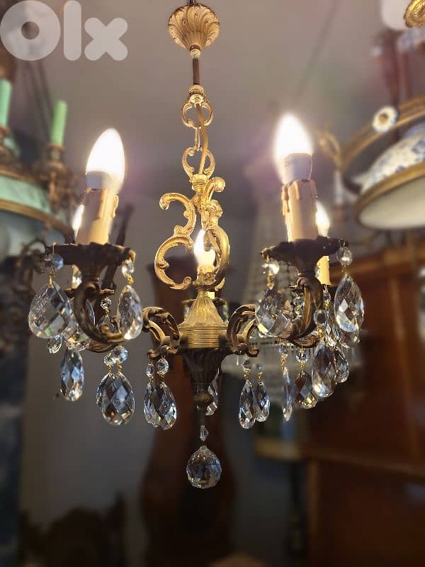 small bronze french chandelier 4