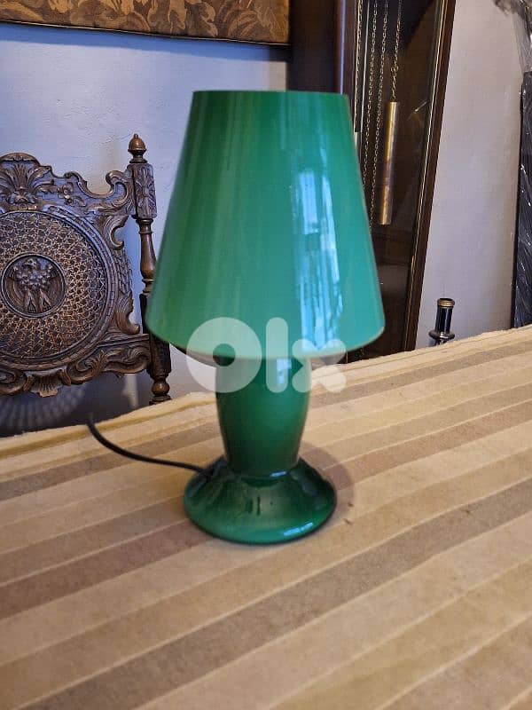 pair of italian opaline lamps 1