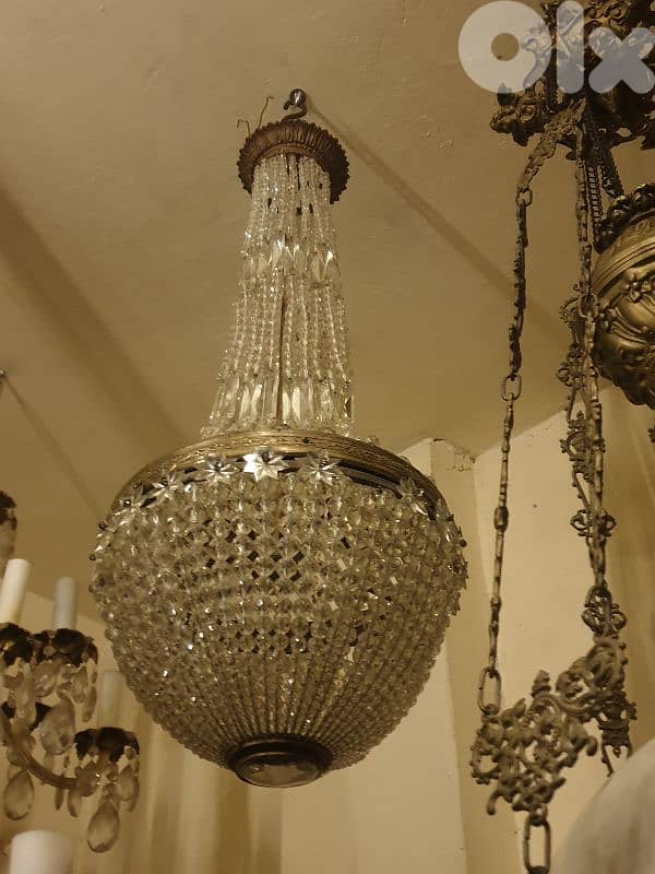 french pear shaped crystal chandelier 0