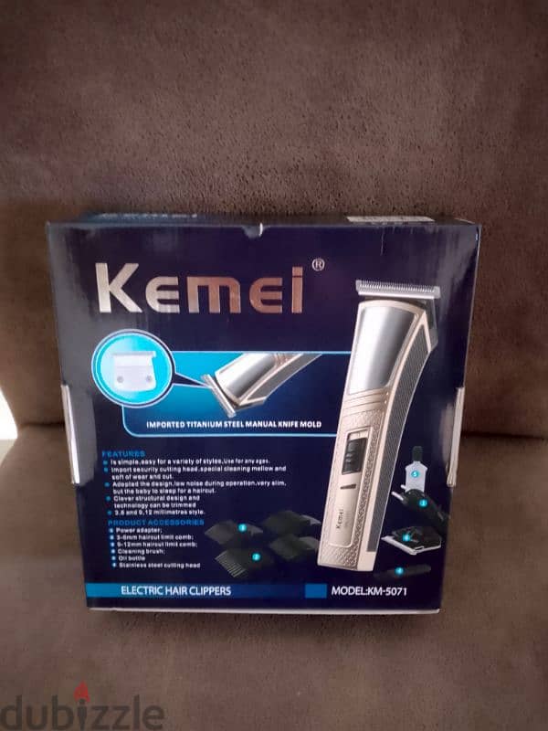 مكنة حلاقة رجالي للبيع ماركة KEMEI بعدا جديد السعر 15$ منهي 4